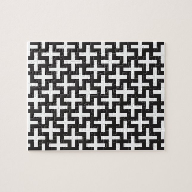 Puzzle Géométrie noir et blanc (Horizontal)