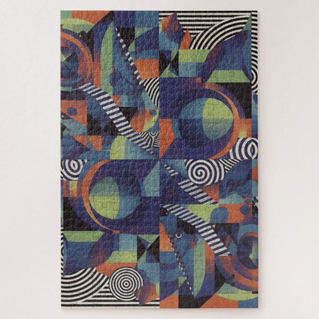 Puzzle géométrique Abstrait - Art moderne (Vertical)