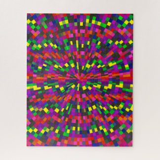 Puzzle géométrique coloré difficile
