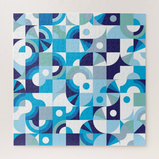 Puzzle Géométrique Vibrante : Moderne sans couture (Vertical)