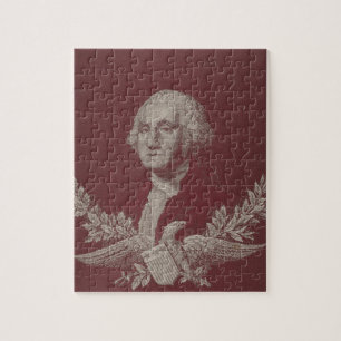 Puzzle George Washington Eagle Stars Stripes USA Portrait