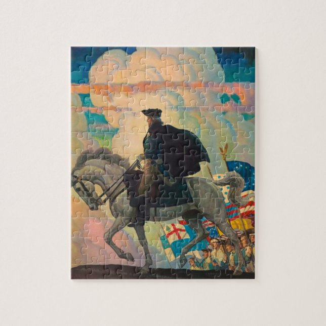 Puzzle George Washington par Newell Convers Wyeth (Vertical)