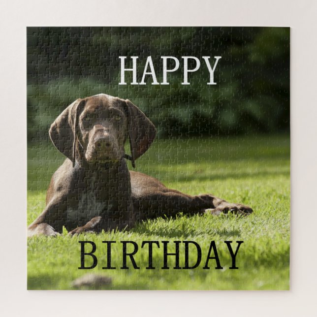 Puzzle germain short pointeur anniversaire (Vertical)