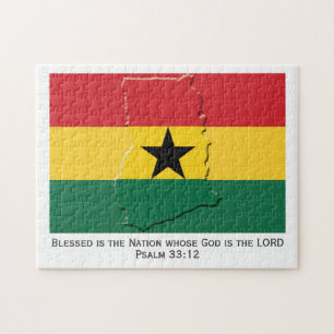 Puzzle GHANA   Blessed Nation   DRAPEAU GHANÉEN