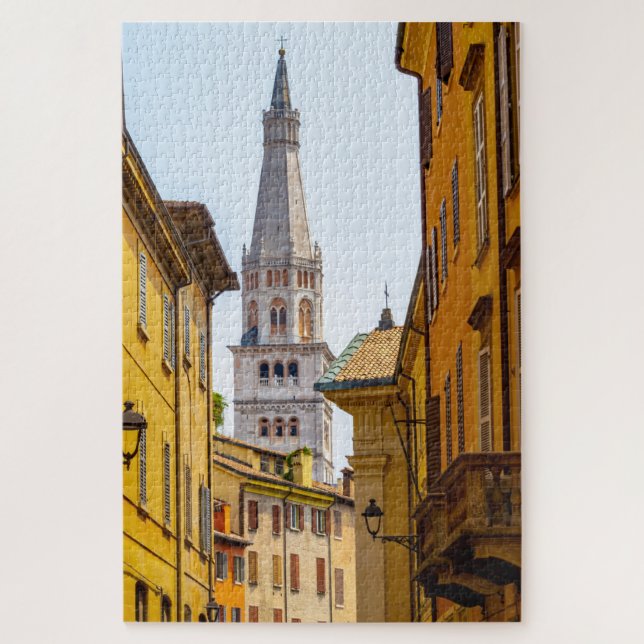 Puzzle Ghirlandina, la tour du Dôme de Modène, Italie (Vertical)