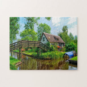 Puzzle Giethoorn Farm House Holland.