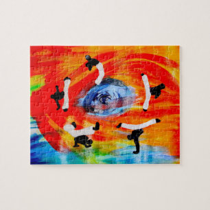 Puzzle ginga de hache du Brésil d'arts martiaux de mixed