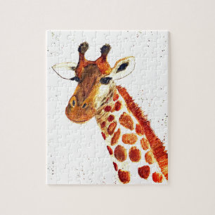 Puzzle Girafe animaux d'aquarelle Safari enfants humour z