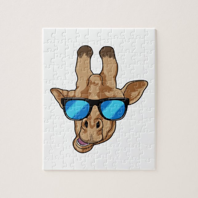 Puzzle Girafe avec lunettes de soleil (Vertical)