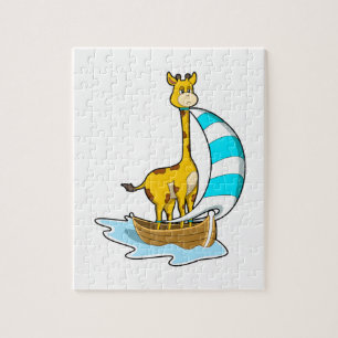Puzzle Girafe avec voilier