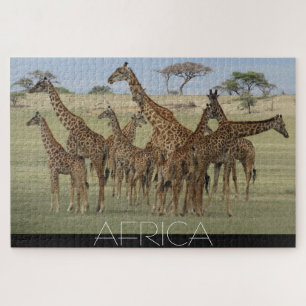 Puzzle girafe d'Afrique