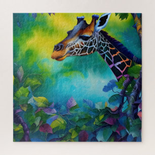 Puzzle Girafe dans les arbres