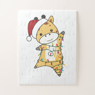 Puzzle Girafe Girafe Animaux d'hiver