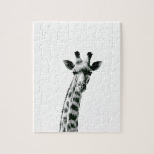 Puzzle Girafe noire et blanche