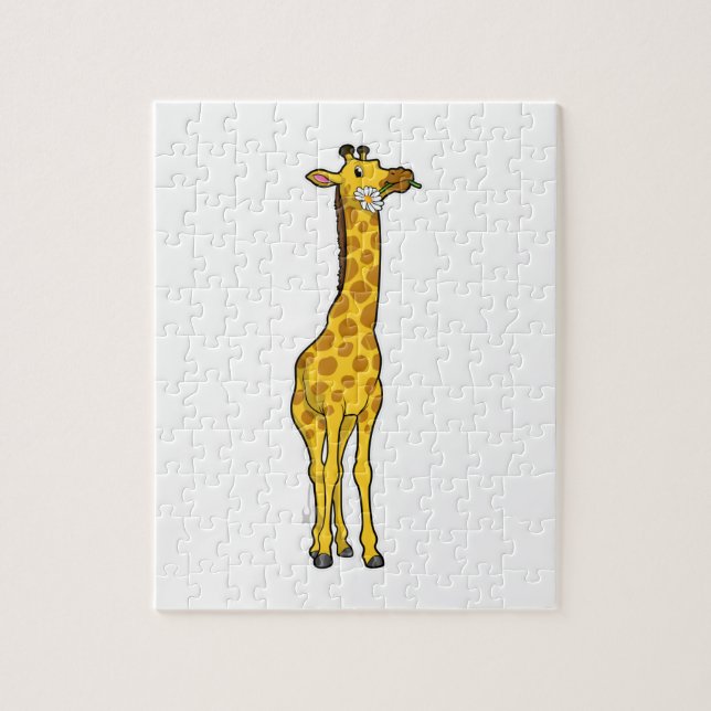 Puzzle Girafe with Daisy (Vertical)