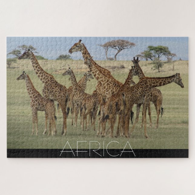 Puzzle girafes africaines (Horizontal)