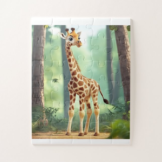 Puzzle Giraffe 30 pièces pour enfants (Vertical)