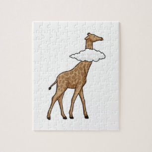Puzzle Giraffe avec nuage