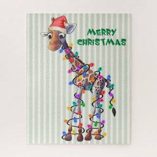 Puzzle Giraffe de Noël