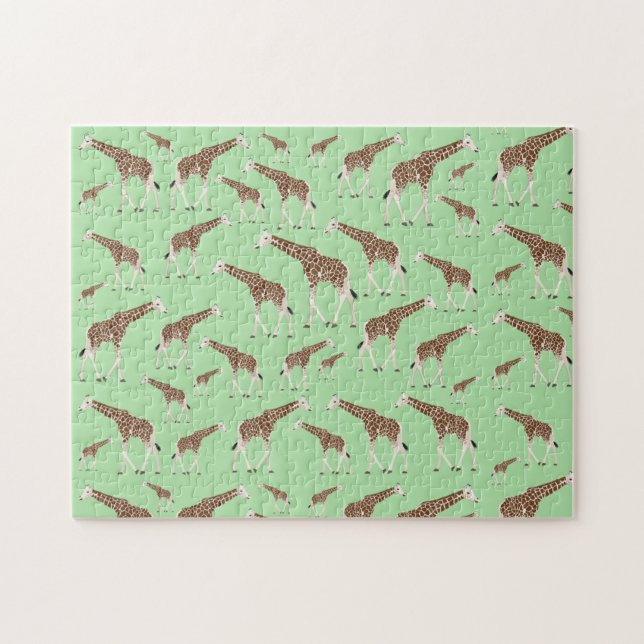 Puzzle Giraffe Jungle Safari animal (Horizontal)