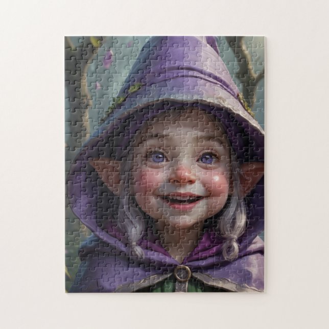 Puzzle Girl Gnome (Vertical)