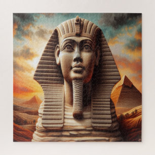 Puzzle Giza Sphinx Head avec Pyramides Egypte Travel