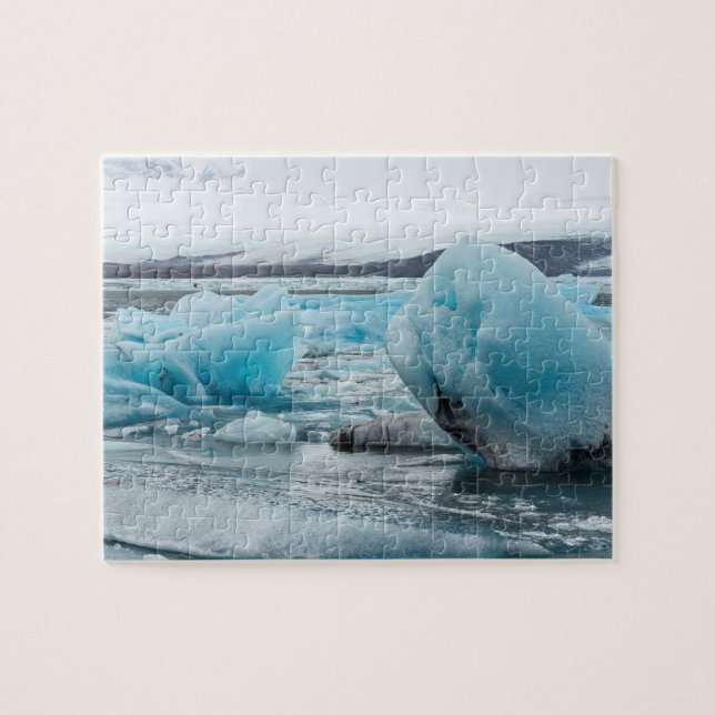 Puzzle Glace Dans La Lagune Glaciale Jokulsarlon (Horizontal)