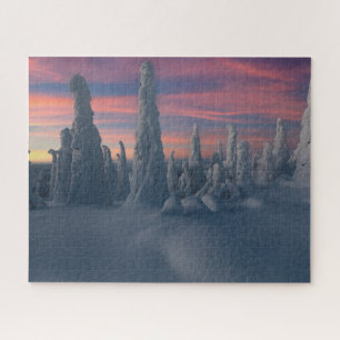 Puzzle Glace et neige   Arbres couverts de neige, Laponie