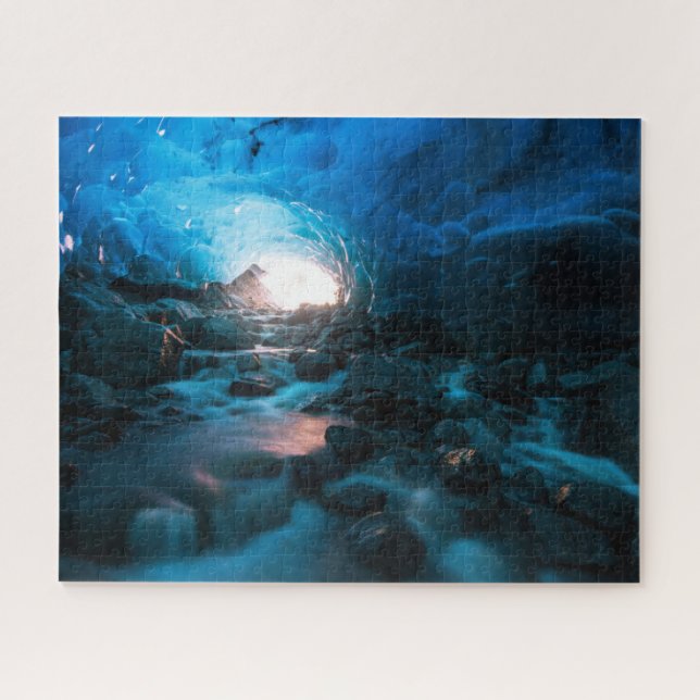 Puzzle Glace et neige | Glacier Mendenhall, Juneau, Alask (Horizontal)