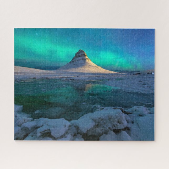 Puzzle Glace et neige | Kirkjufell Mountain, Islande (Horizontal)