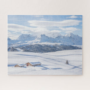 Puzzle Glace et neige Snowscape Alpes européennes, Ital