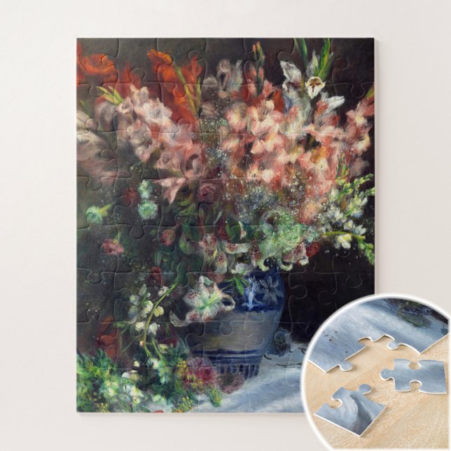 Puzzle Gladioli dans un vase par Auguste Renoir Art (Créateur téléchargé)