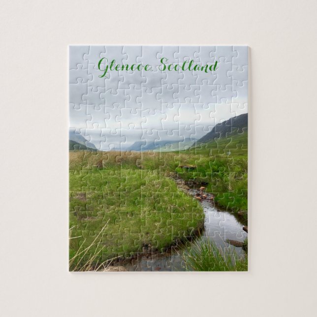 Puzzle Glencoe de ruisseau de montagne, Highlands écossai (Vertical)