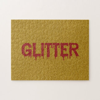 Puzzle Glitter en typographie de Blood