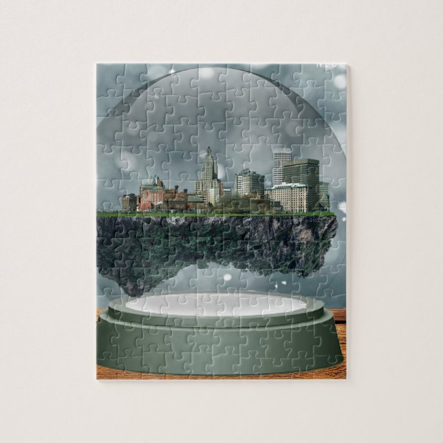 Puzzle Globe de neige d'île de Providence (Vertical)