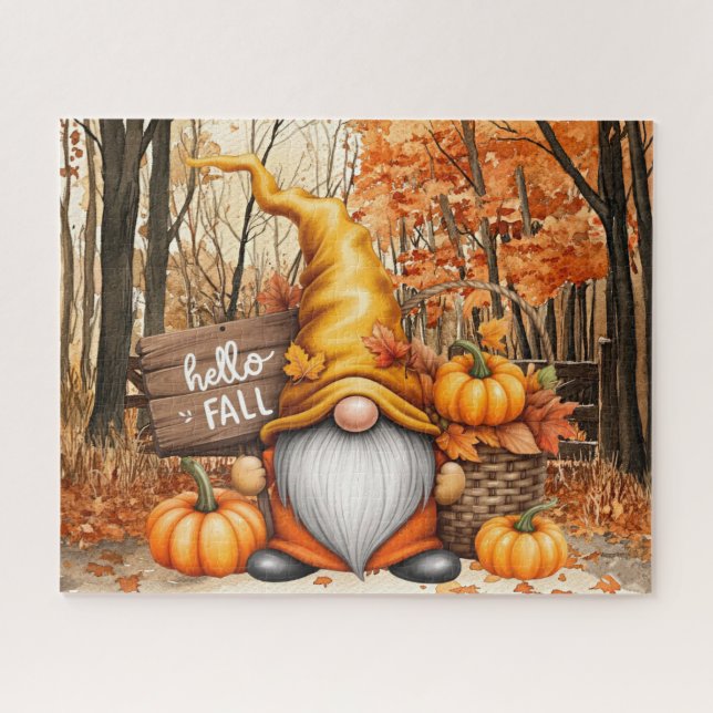Puzzle Gnome d'Automne (Horizontal)