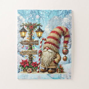 Puzzle Gnome de vacances de Noël festif
