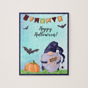Puzzle Gnome Happy Halloween