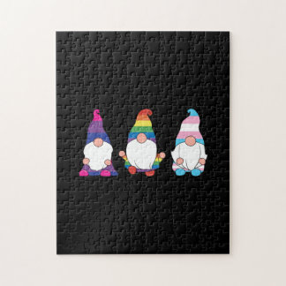 Puzzle Gnome LGBTQ Bisexual Transexuel Ally