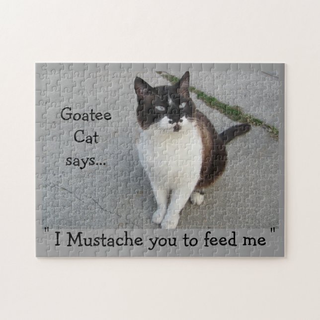 Puzzle Goatee Chat Moustache vous... (Horizontal)
