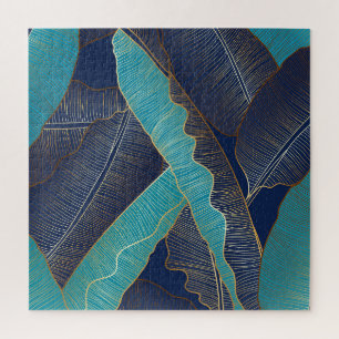 Puzzle Golden Banana Leaf : Motif de luxe.