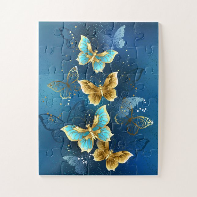 Puzzle Golden butterflies (Vertical)