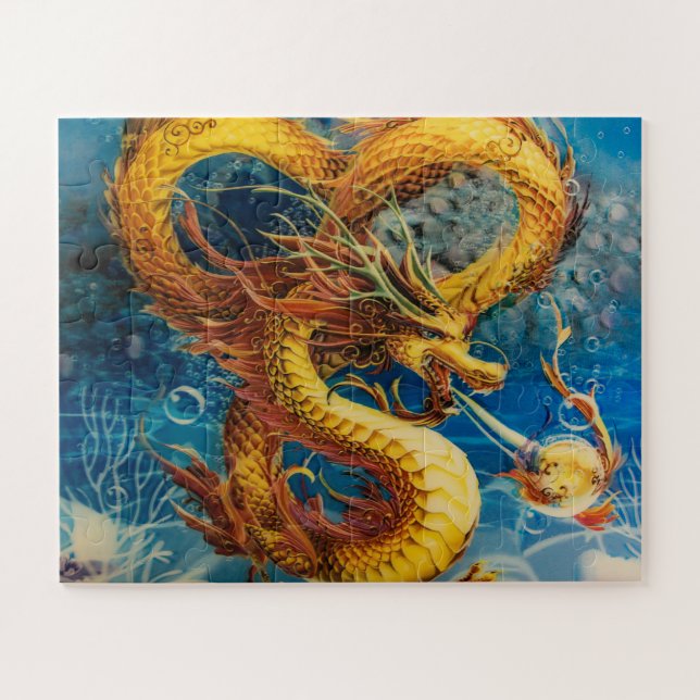 Puzzle Golden Dragon (Horizontal)