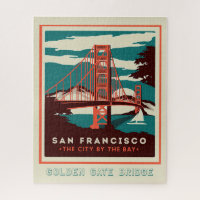 Golden Gate Bridge San Fran Poster vintage