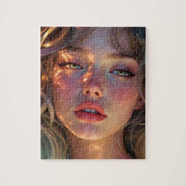 Puzzle Golden Hour Dream - Portrait angélique radiant (Vertical)