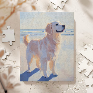 Puzzle Golden Retriever à la Plage