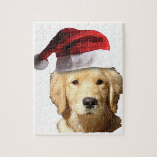 Puzzle Golden Retriever de Noël
