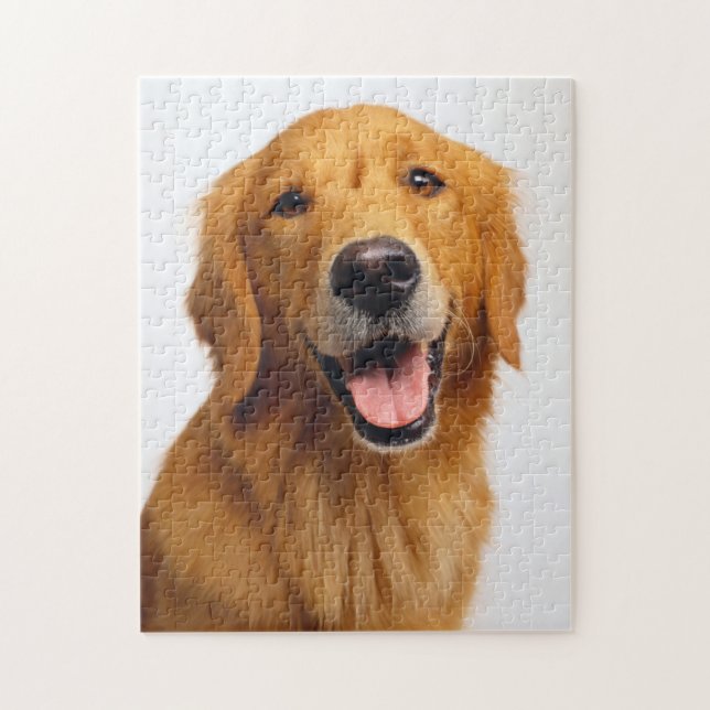 Puzzle Golden Retriever Smile (Vertical)