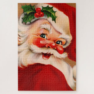 Puzzle Golden vintage santa claus