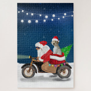 Puzzle Goldendoodle chien Noël Père Noël